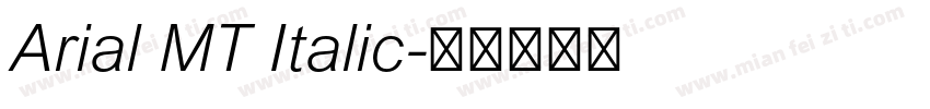 Arial MT Italic字体转换